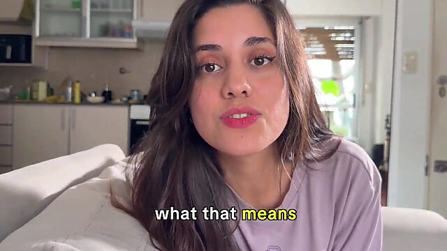 Slutty stepsis begs for hard dick before hitting the sheets