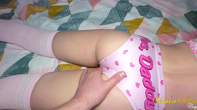 Hot stepdaughter gets her tight pussy stuffed with thick cum in raw creampie fuck session