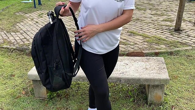 Hot 18yo Teen Slut Gets Busted Live Streaming Her Tight Pussy to the Whole School While Principal Watches