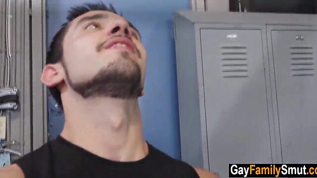 Ripped stepuncle pounds his tight stepnephew raw in filthy gay family fuckfest