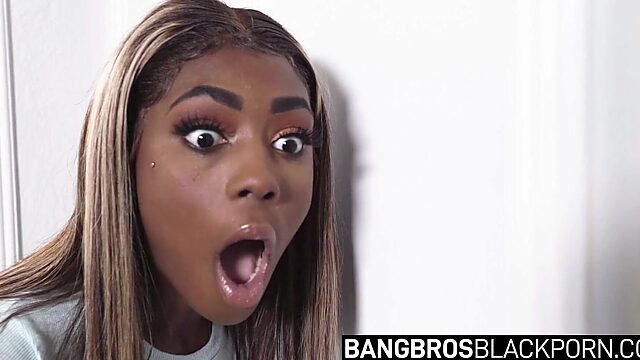Stepdaddy's Monster Black Cock Fills Her Tight Pussy Raw - Hardcore Fucking