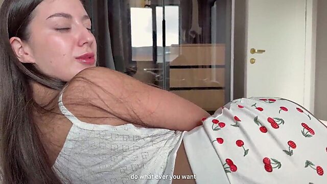 Hot Step-Sister's Big Ass Grinds On Me In Bed So I Start Beating My Meat Then Slam Her From Behind Hard