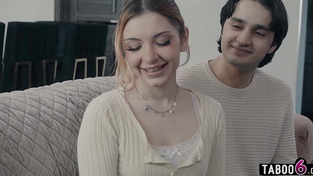Hot MILF teacher shows off her bisexual skills while fucking a horny teen couple in private tutoring session
