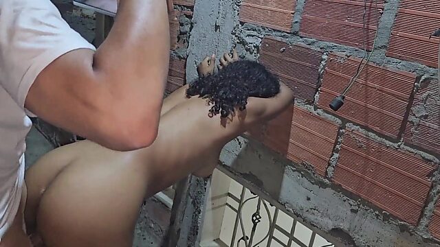 Hot teen neighbor with no water begs me to fill her up with my big cock instead