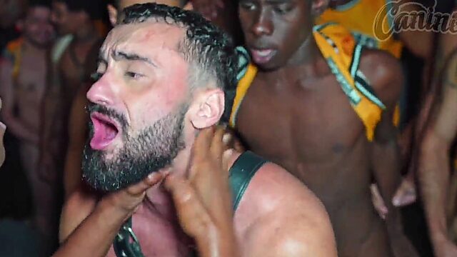 Calleb Gets His Ass Destroyed in Gangbang Fuckfest with 10 Horny Latino Studs