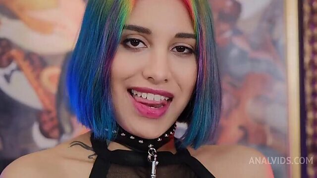 Roxy Lips Takes on Tough Daddy in Hardcore Anal and Oral Action!