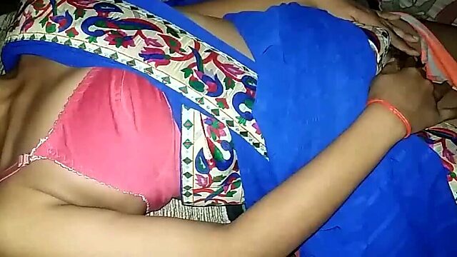 Indian woman rides blue cock like a pro