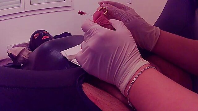 My First Time Taking a Needle in the Cock