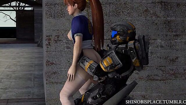 Kasumi Gets Dominated by a Spartan Soldier