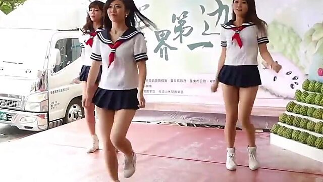 Japanese Petite Dancers Cause Chaos in School Discipline Office After Skirts are Too Short