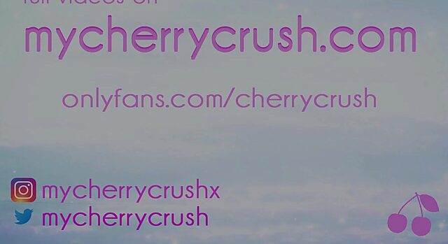 CherryCrush Takes It All: Foot Licking, Fingering, and Butt Plug Play
