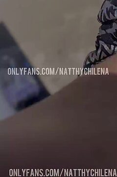 Naughty Chilean Squirts During Anal Pounding