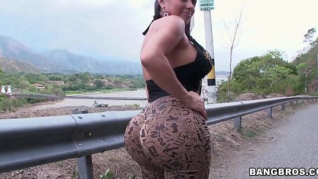 Big Booty Latina from Colombia Takes It Hard!