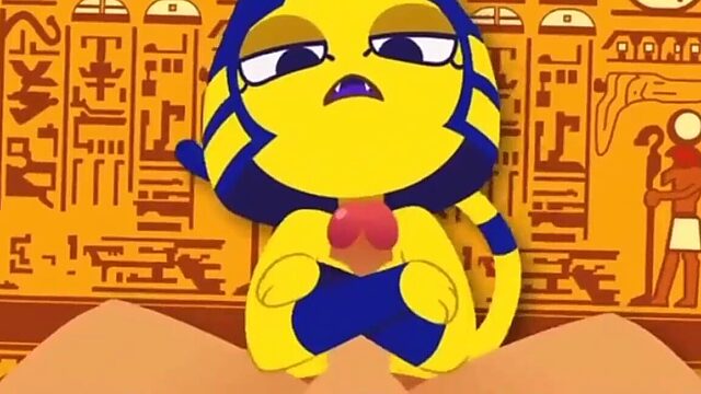 Ankha's Busty Compilation: A Hentai Fantasy Come to Life