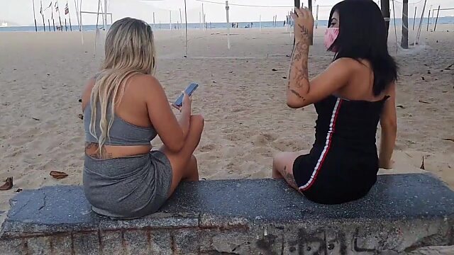 Hot Latina Babes in Copacabana Get Wild with DJ