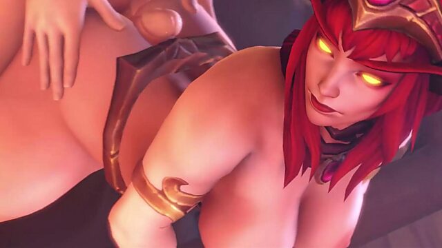 Warcraft Demoness Gets Filled with Cum