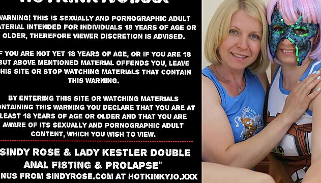 Sindy Rose & Lady Kestler take double anal fists & prolapse