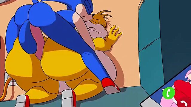 Sonic's Massive Dick Pounding Tails' Tight Ass